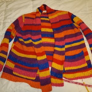 Rainbow stripe cardigan